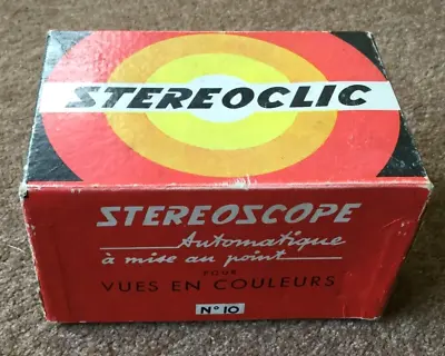 £4 • Buy Vintage 1950s Stereoclic No 10  3D Colour Stereoscope Viewer With Original Box