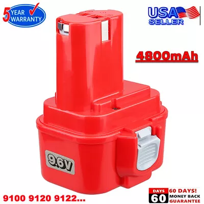 For Makita Ni-MH Battery 9.6 Volt 4800mAh 9120 9122 9133 9134 9135 6222 TOOL • $18.89