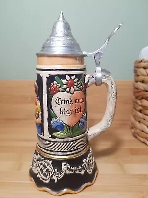 Vintage Mapsa Swiss Movement Musical Beer Stein 8  Tall  Plays Lily Marleen GERM • $19.99