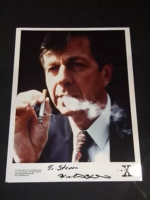 WILLIAM B. DAVIS Signed Autographed  THE X-FILES SMOKING MAN Photo (portfolio) • $39.99