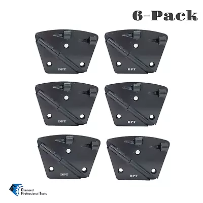 6 Pk PCD Diamond Grinding Shoes For Epoxy Glue Coating Granite Concrete Removal • $259