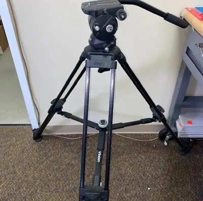 Vinten Vision 100 Tripod 2-Stage Pozi-Loc Carbon Fiber And Vinten 5 AS Head COMB • $999