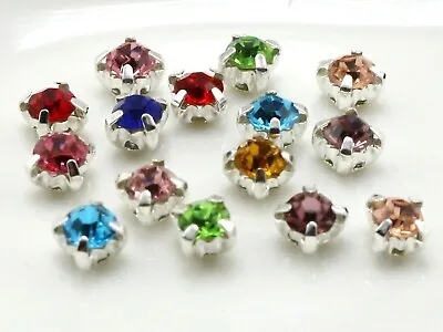 250 Pcs Crystal Glass Rose Montees Rhinestone 4mm SS16 Sew On Bead Wedding Craft • $3.44