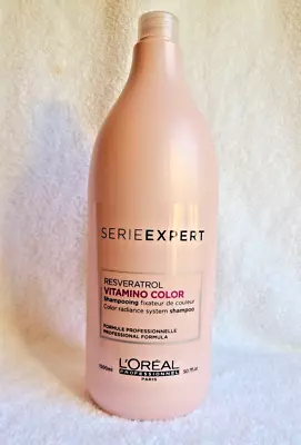 Loreal Serie Expert Resveratrol Vitamino Color Professional Shampoo 1500 Ml • $71.24