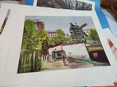 Maurice Utrillo Montmartre The Mill Canvas Donald Art Print Unframed  • $59.90