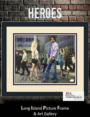 Heroes TV Series Hayden Panettiere Cast Signed Photo Custom Framed FREE SHIP JSA • $695