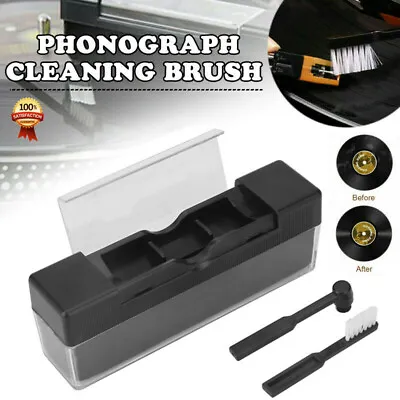 3-in1 Vinyl Record Cleaning Brush Set Stylus Velvet Anti-static Cleaner Tool NEW • $8.42