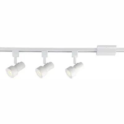 £100.05 • Buy Envirolite Track Lighting Kit 3.5-Ft. 3-Small Step Cylinder Led Lights - White