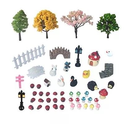 50 Pcs Fairy Miniature Ornament DIY Kit For Garden Dollhouse Decoration • $9.99