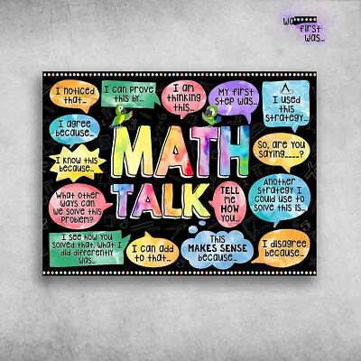 Math Talk Back To School - I Noticed That I Can Prove This By I Am Thinking... • $14.52