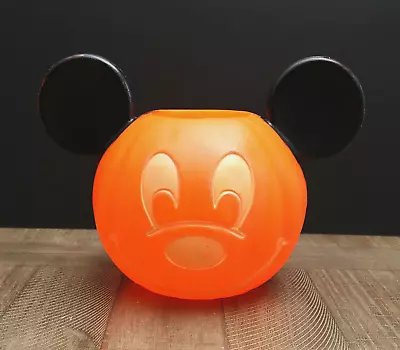 Disney Mickey Mouse Trick Or Treat Pail Candy Bucket General Foam Blow Mold • $12.34