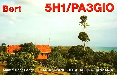 £2.99 • Buy 1 X QSL Card Radio Tanzania 5H1/PA3GIO Pemba Island 2000 ≠ S826