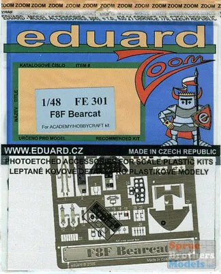 EDUFE301 1:48 Eduard Color Zoom PE - F8F Bearcat (ACA/HBC Kit) #FE301 • $13.24