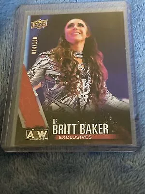2021 Aew Upper Deck 1st Edition Dr. Britt Baker Exclusives Sn 014/100 #11 Rare • $129.99