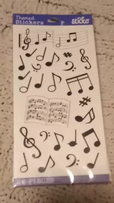  Music Notes Stickers Papercraft Scrapbook Planner Teacher Supply DIY Crafts  • $2.75