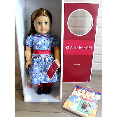 NEW American Girl EMILY DOLL Molly Friend Red Hair Blue Eyes Meet Outfit Book • $400