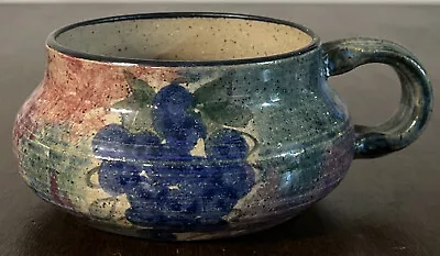 Malsnee Pottery Bowl Mug W Handle 5” Signed Woodstock Georgia 1998 Glazed • $10