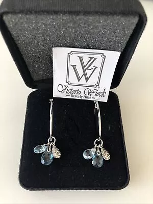 Victoria Wieck Sterling  Silver Earrings New Old Stock Box Paper #42 • $29