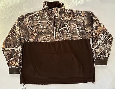 DRAKE Waterfowl Systems Eqwader 1/4 Zip Size XL Jacket Advantage Max4 HD Fleece • $44