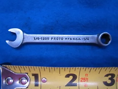 PROTO 1/4  Midget Combination Wrench Model 1208 6-Point USA Nice • $7.95