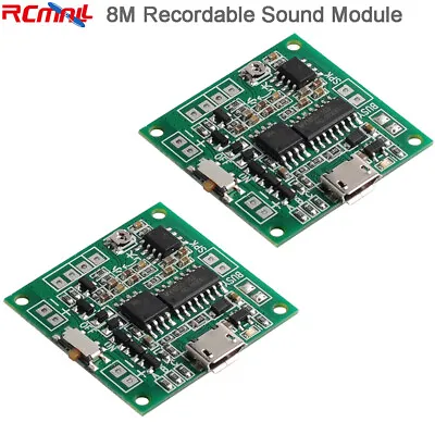 2pcs 8M RAM Recordable Sound Module Button Control Voice MP3 Music Player Board • $16.98