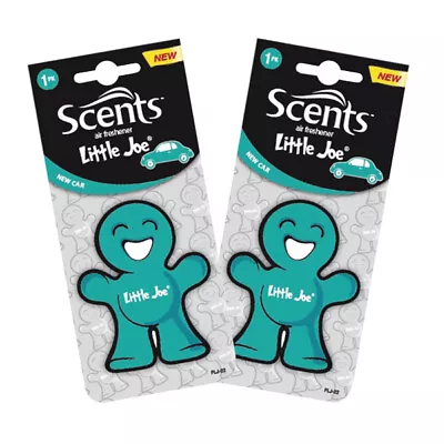 2 X Little Joe 2D Hanging Car Air Freshener Freshner Fragrance Scent - NEW CAR • £2.99