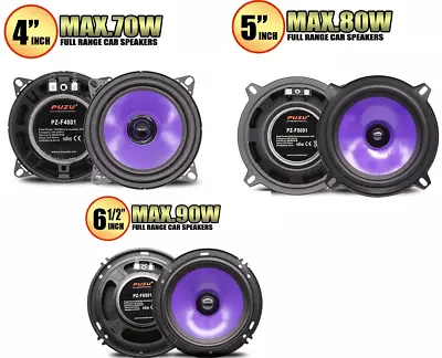 2Pcs 4/5/6.5 Inch 80W Car Audio Speaker Full Range Frequency Mid-Bass Modified S • $42.39