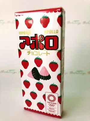 Meiji  APOLLO Strawberry Chocolate 46g In 1 Box Japan Candy  • $2.80