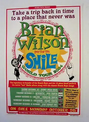 Brian Wilson (the Beach Boys) Original Tour Poster • $55