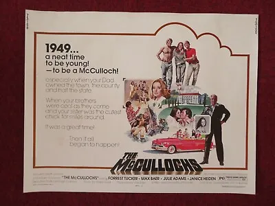 THE MCCULLOCHS  US HALF SHEET (22 X 28 )  POSTER FOREST TUCKER MAX BAER 1975 • $16.30