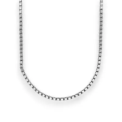 Box Chain Necklace - 14k White Gold - Solid • $69.99