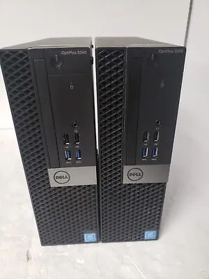 LOT OF 2 Dell Optiplex 3040 SFF PC Intel G4400 3.3Ghz 4GB RAM NO OP SYS INCLUDED • $142.50