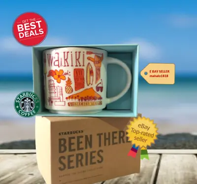 $24.50 • Buy 🌺NEW14oz Mug Starbucks WAIKIKI Hawaii  - Been There Series 2018 Coffee Tea Cup 
