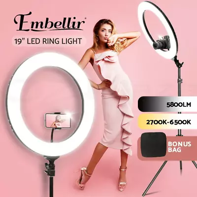 Embellir Ring Light 19  Tripod Stand Black • $109.90