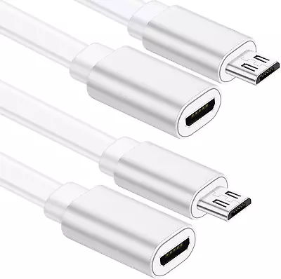 2 Pack Micro Usb Extension Cable 10Ft Male To Female Extender Cord Zmodo Camera • $16.25