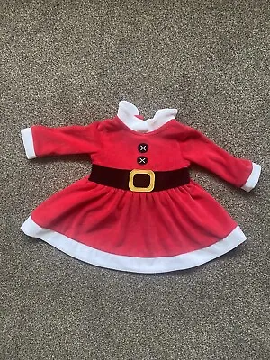 Toddlers F & F Christmas Dress Size 0 - 3 Months Height 62 Cms / 24.5   • £2.99