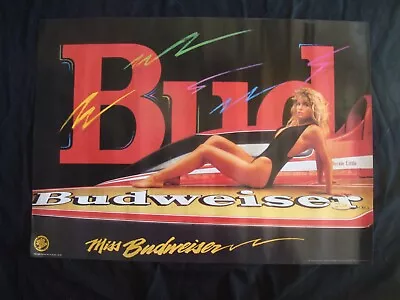 MISS BUDWEISER Beer Poster Speed Boat • $24.99