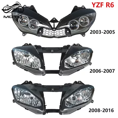 Front Headlight Assembly For Yamaha YZF R6 2003-2005 2006-2007 2008-2016 R6S • $58.96