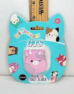 NEW Top Trenz 2  Squishmallow RARE Patty Pink Cow Magnetic Slider Fidget Toy HTF • $17.77