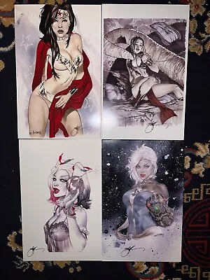 DC Comics Captain Marvel Wonder Woman SIGNED 11x17  Ebas Eric Basaldua LOT OF 4 • $24.99