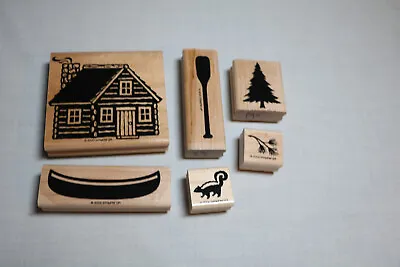 Stampin Up Definitely Decorative Cabin Stamp Set • $12.99