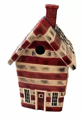 Sakura China Warren Kimble American Flag Birdhouse Cookie Jar EUC! Vintage RARE! • $39.99