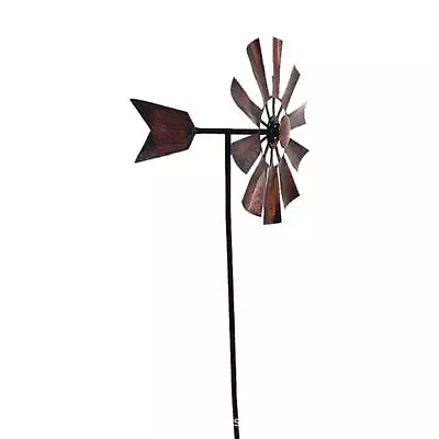 Metal Wind Mill Spinner Outdoor Lawn Garden Decor Patios Stake Yard Arts P5E3 • £11.87