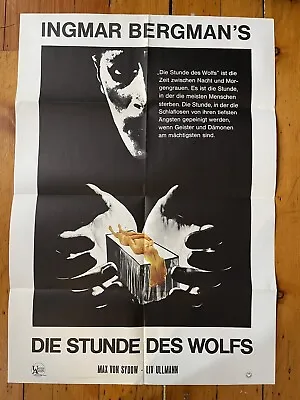 HOUR OF THE WOLF - One Sheet Poster - Bergman - Max Von Sydow - Liv Ullmann • $20