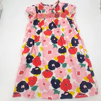 Mini Boden Floral Smocked Dress Girls Size 9-10Y • $22