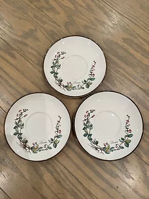 Set Of 3 Villeroy Boch. Botanica. Tea Cup Saucer. (15cm). Luxembourg. Linnea. • $30.69