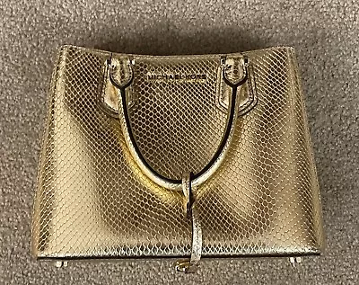 Michael Kors Gold Leather Small Tote Gold Hardware 9.5 X 7.5 X 4 Excellent Cond • $68