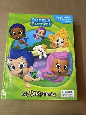 Bubble Guppies Nickelodeon My Busy Books 4 Figures Playmat Book • $14.99
