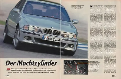 BMW M5 (E39) With 400 Hp - Test Report From 1998 On 5 Pages • $3.14