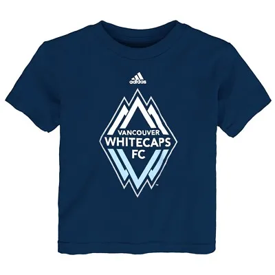 Vancouver Whitecaps FC Adidas MLS Toddler Navy Blue  Primary Logo  T-Shirt • $7.99